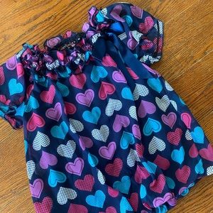 🌿3/$10 Hearts & Ruffle top